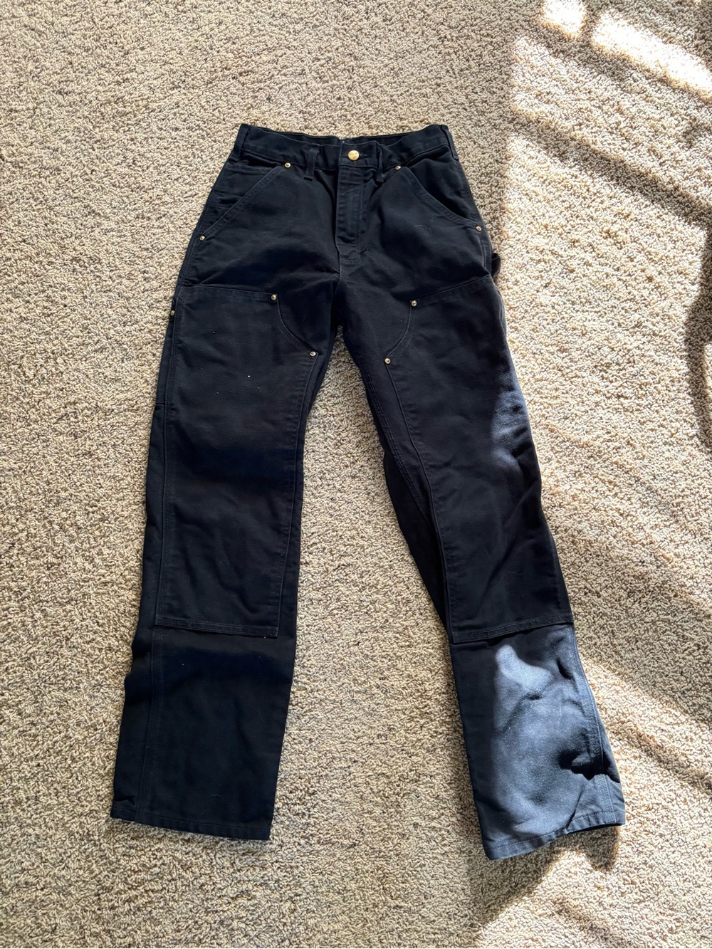 Carhartt Black Relaxed Fit Work Jeans